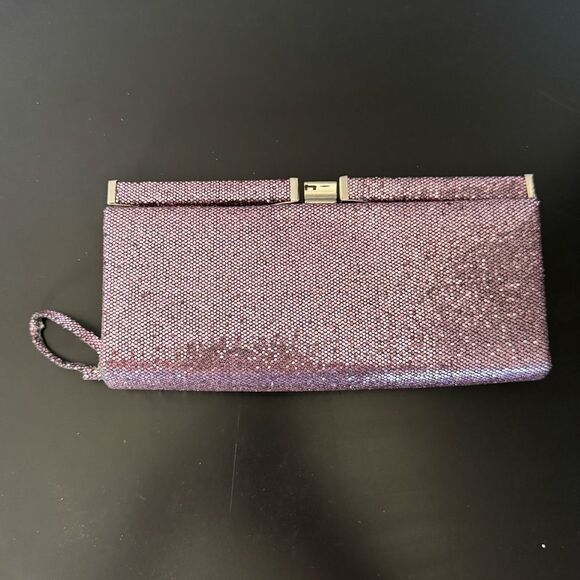 Vintage Glittery Pink Evening Clutch Bag - Picture 2 of 7